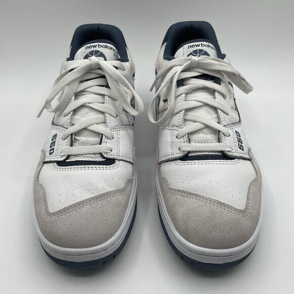 New Balance 550 White Dusty Blue M Size 13 W Size 14.5 BB550STG ( WORN TWICE ) - Picture 1 of 8